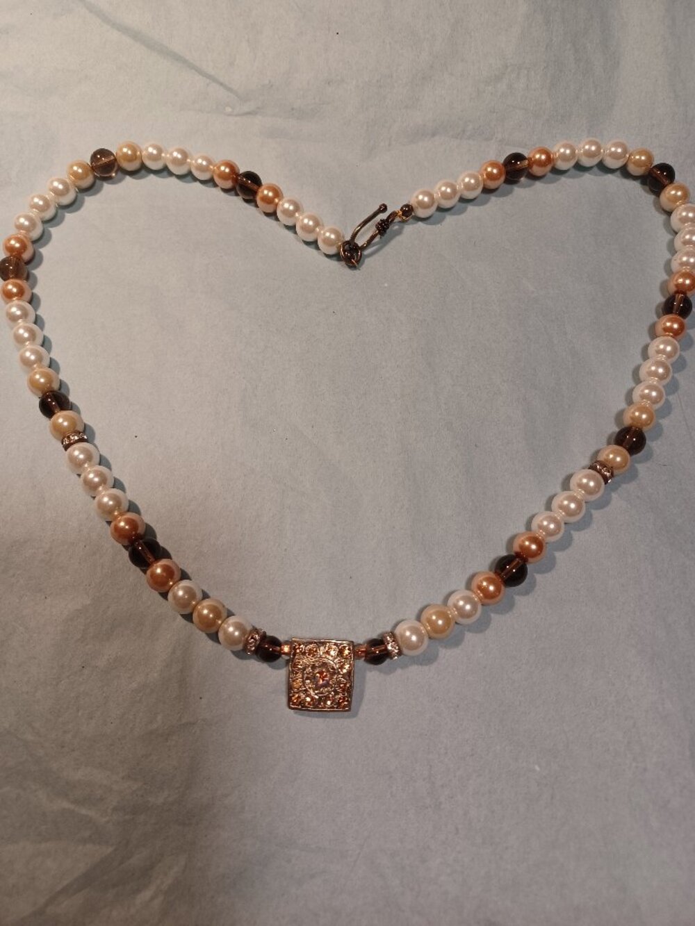 Smoky Quartz & Pearl Necklace